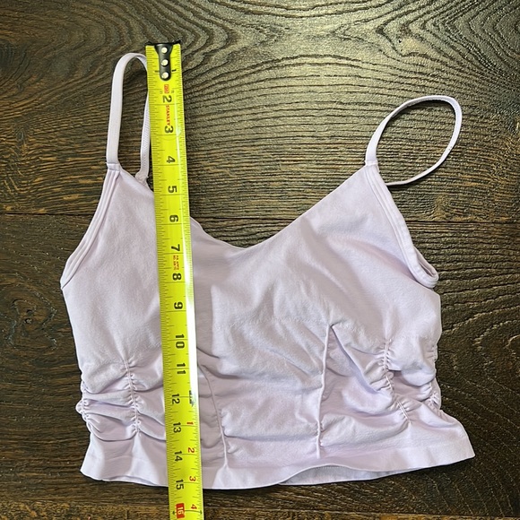 47. FP Movement Good Karma Ruched Crop Tank - Spring Blossom - Picture 11 of 12